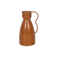 BLUMENTOPF Orange 23,5/15/12 - Orange, Metall (23.5cm) - Mobili Rebecca