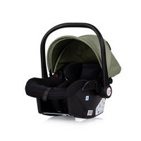 BABYSCHALE Vista i-Size grün (40-87cm) Gruppe 0+, Sonnendach, 3D-Kissen - Grün, Kunststoff (43/56/60cm) - Chipolino