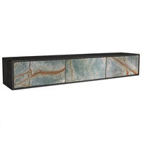 TV-LOWBOARD MOUNTAIN SOUL Akazie 160cm - Multicolor/Schwarz, Holz/Stein (160/29/33cm) - riess-ambiente