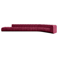ECKSOFA modulares Sofa Tilmo-L3 - 581x194x70 cm Bordeauxrot - Bordeaux, Holzwerkstoff/Textil (581/194cm) - ALTDECOR