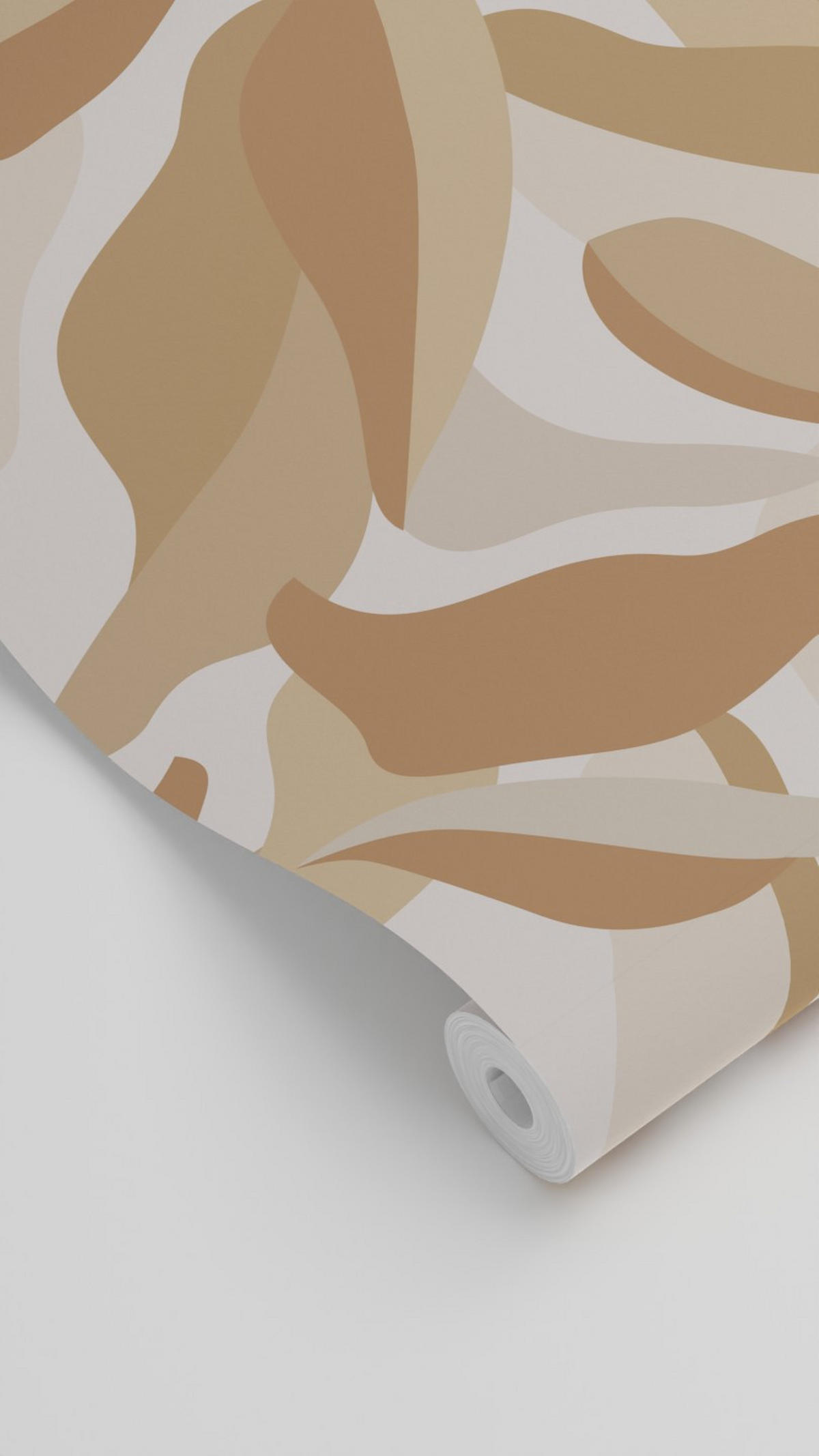 TAPETE tropische Blätter 50 x 900 cm - Beige, Papier (50/900cm) - ESTAhome