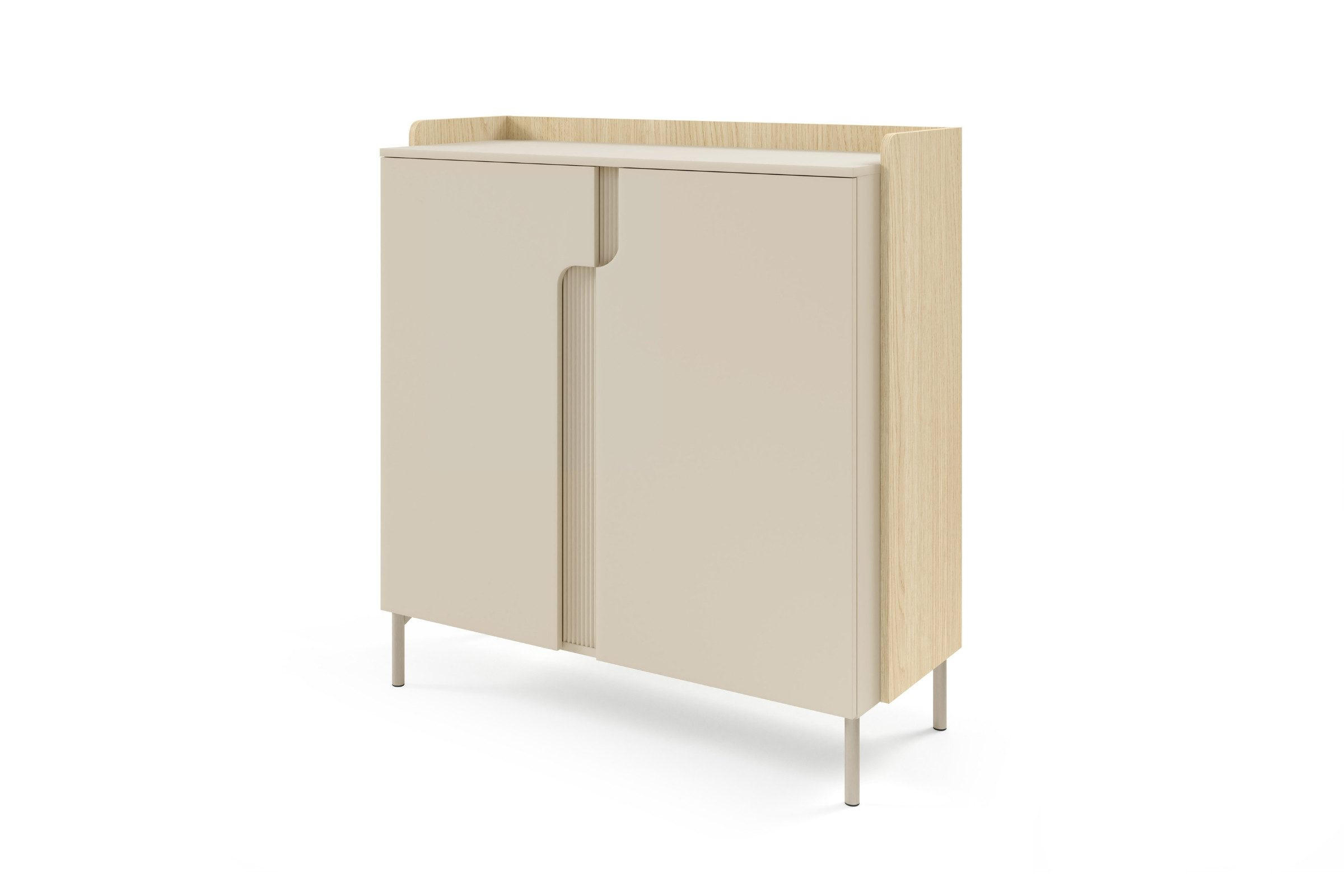 KOMMODE PAURO 08 103/110/42 cm in Eiche Mavelie / Macadamia - Eichefarben/Beige, Holzwerkstoff (103/110/42cm) - Deine Möbel 24