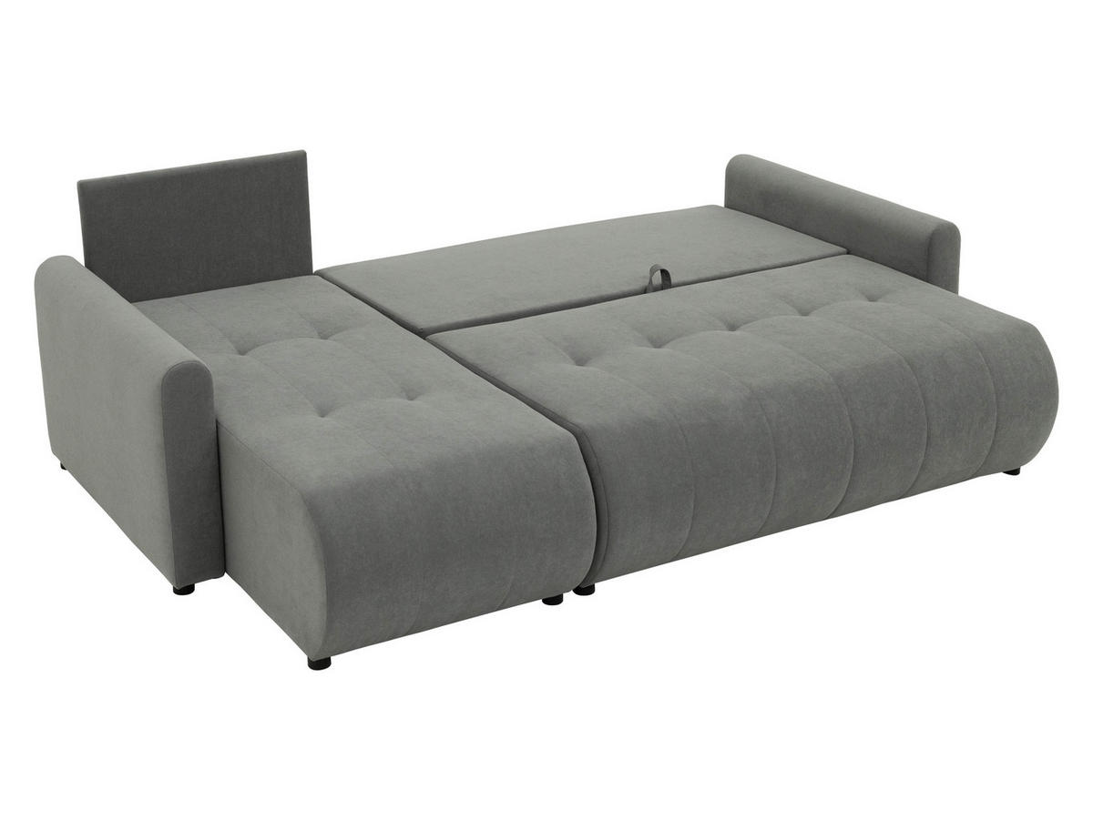 ECKSOFA Sprint - Schwarz/Grau, Holz/Kunststoff (230/149cm) - MIRJAN24