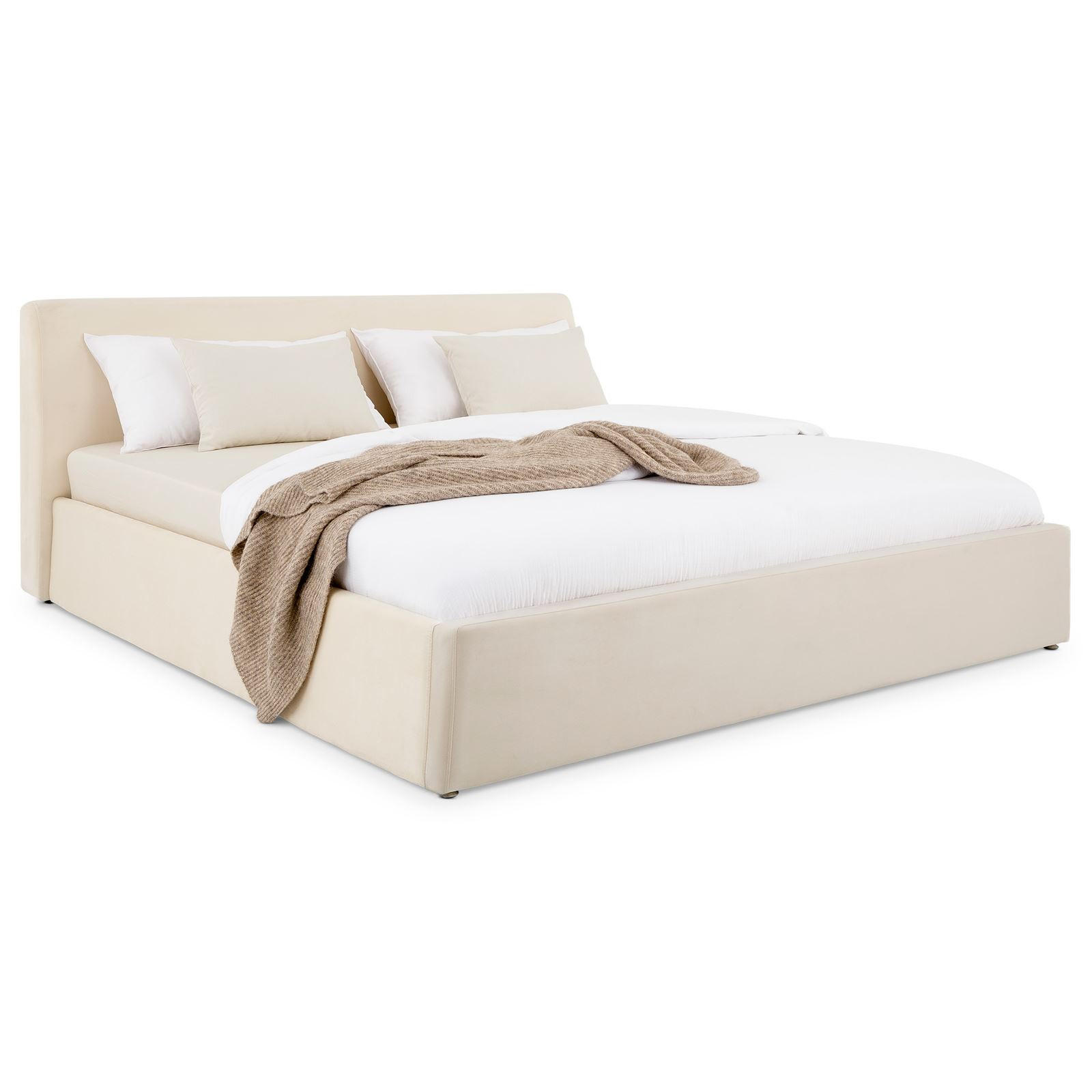 POLSTERBETT DREAM 180X200 CM - Creme, Textil (180/200cm) - IDIMEX