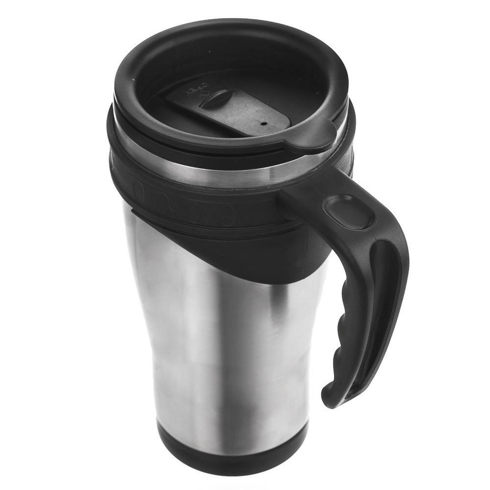 THERMOBECHER Edelstahl klassisch 450 ml Silber - Silberfarben, Metall (0.45L) - Orion 