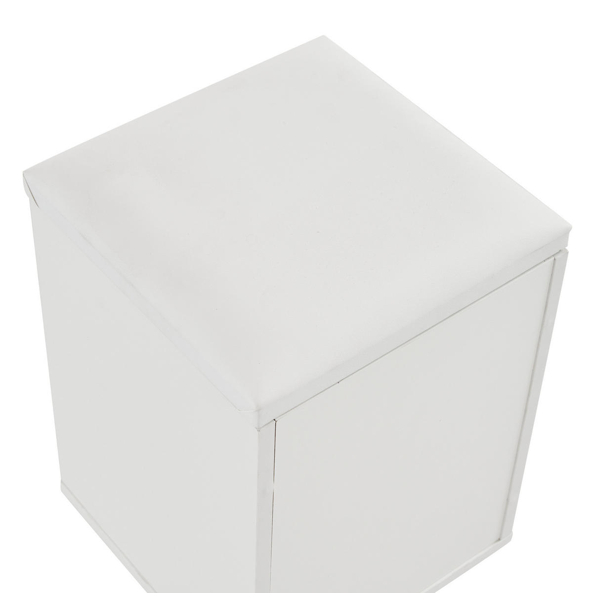 KLUBSKA miza, 100/100/63,5 cm bela, nastavljiva po višini s prostorom za shranjevanje - bela, leseni material (100/50/48cm) - BEAOK