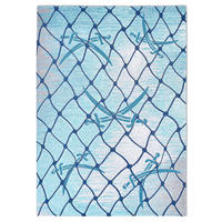 FLACHWEBTEPPICH Keitum 60x90 cm - Türkis, Textil (60/90cm) - Sansibar SYLT