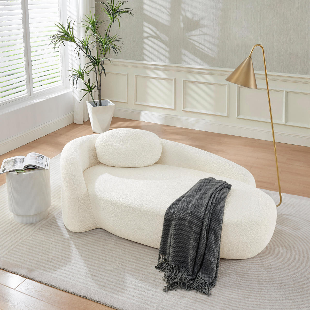 WOHNZIMMERSOFA mit Schlaffunktion und Kissen, Relaxsessel für Wohnzimmer, Beige - Beige, Textil (67/24/38cm)