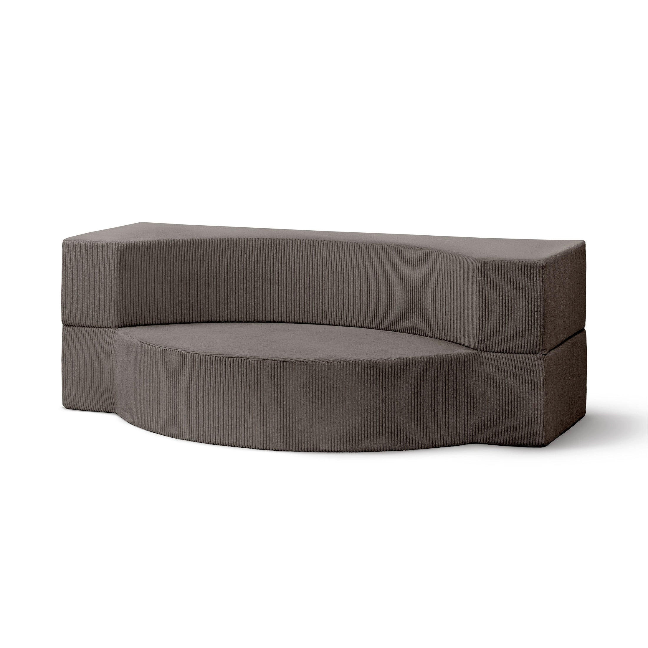 SOFA Lunaria Dunkelbraun - Dunkelbraun, Textil (200/70/100cm) - Pillovely