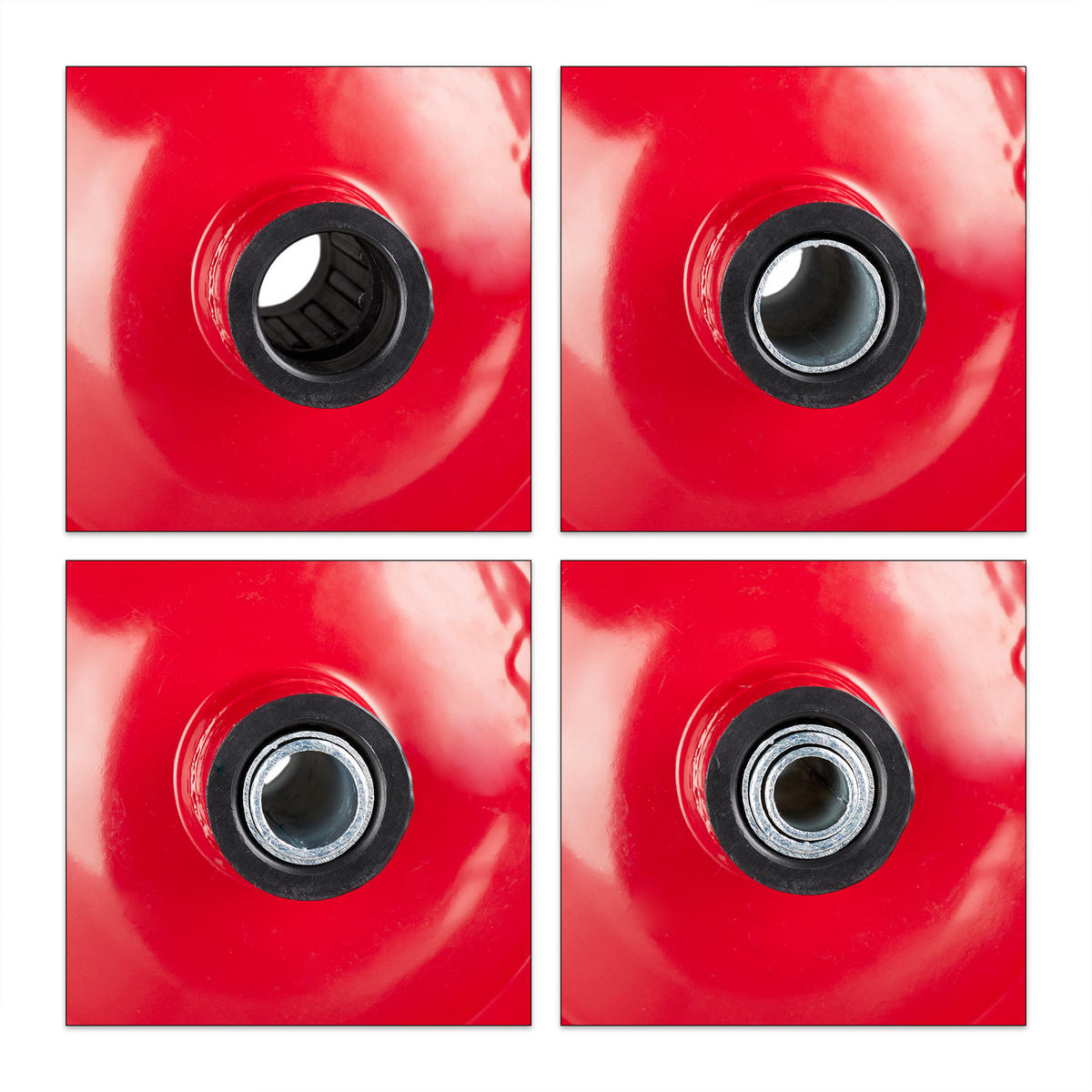 SCHUBKARRENRAD - Multicolor, Kunststoff/Metall (39/39/9cm) - Relaxdays