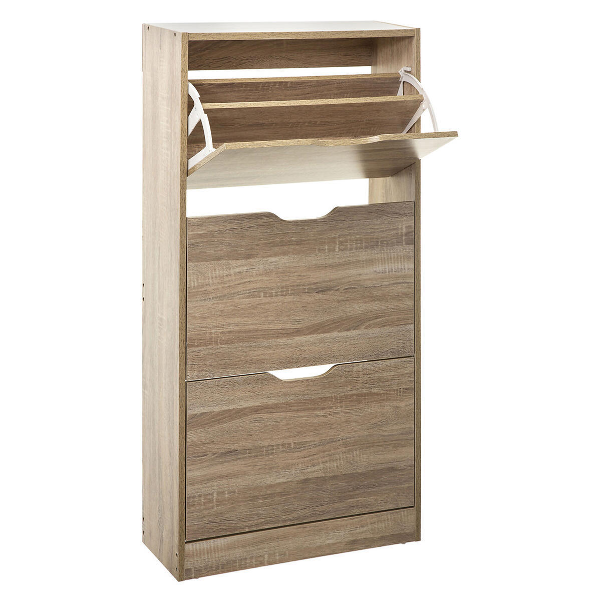 SCHUHREGAL Holzoptik - Braun, Holzwerkstoff (24/118/60cm) - 5five Simply Smart