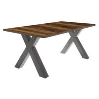 ESSTISCH ausziehbar Eike 3 140 x 90 x 75 Esszimmertisch Graphit/Plankeneiche - Eichefarben, Holz (140/90/75cm) - 58aufmkessel