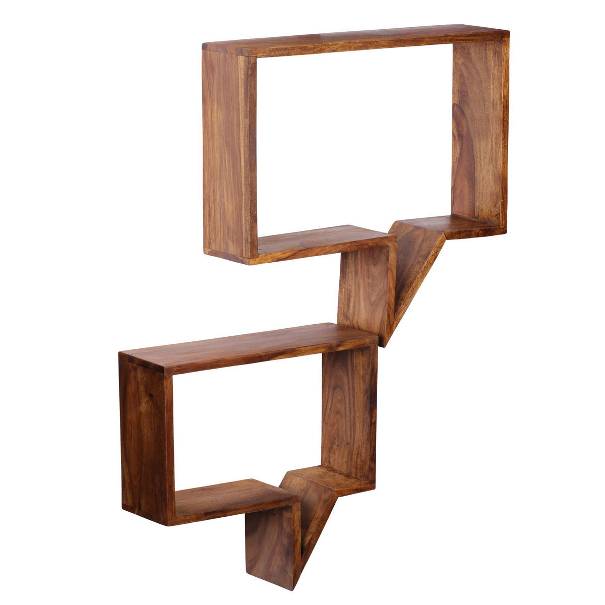 WANDREGAL Set NAKO Massivholz Zeitungsablage, Braun 50x13x49 cm - Braun, Holz (50/49/13cm) - KADIMA DESIGN