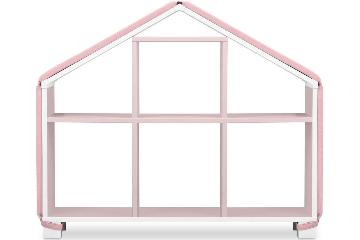 BEZUG-FÜR-BÜCHERREGAL MIRUM Abdeckung, Rosé - Pink, Textil (81/3/25cm) - KONSIMO®
