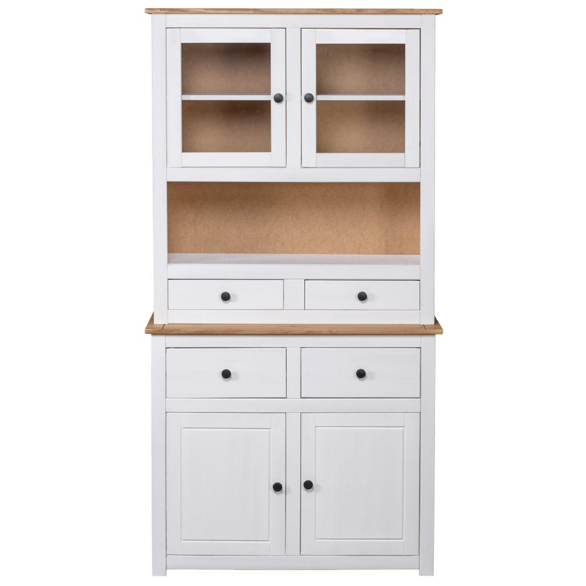 BUFFETSCHRANK Edwards 93/40.5/180 cm - Weiß, Holzwerkstoff (93/180/40.5cm) - Nettlife