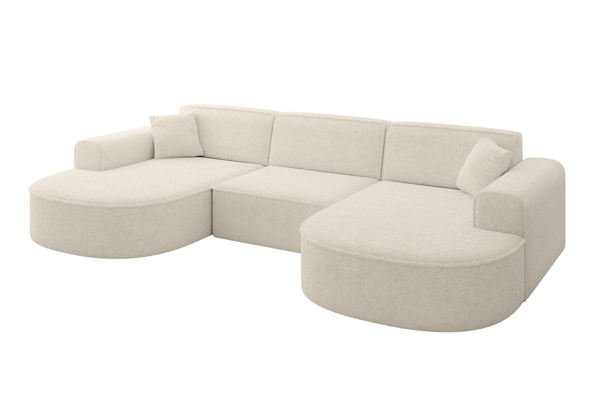 ALTDECOR SEDACÍ SOUPRAVA MARI-U1 – 303 x 171 x 79 cm, krémová Tissu