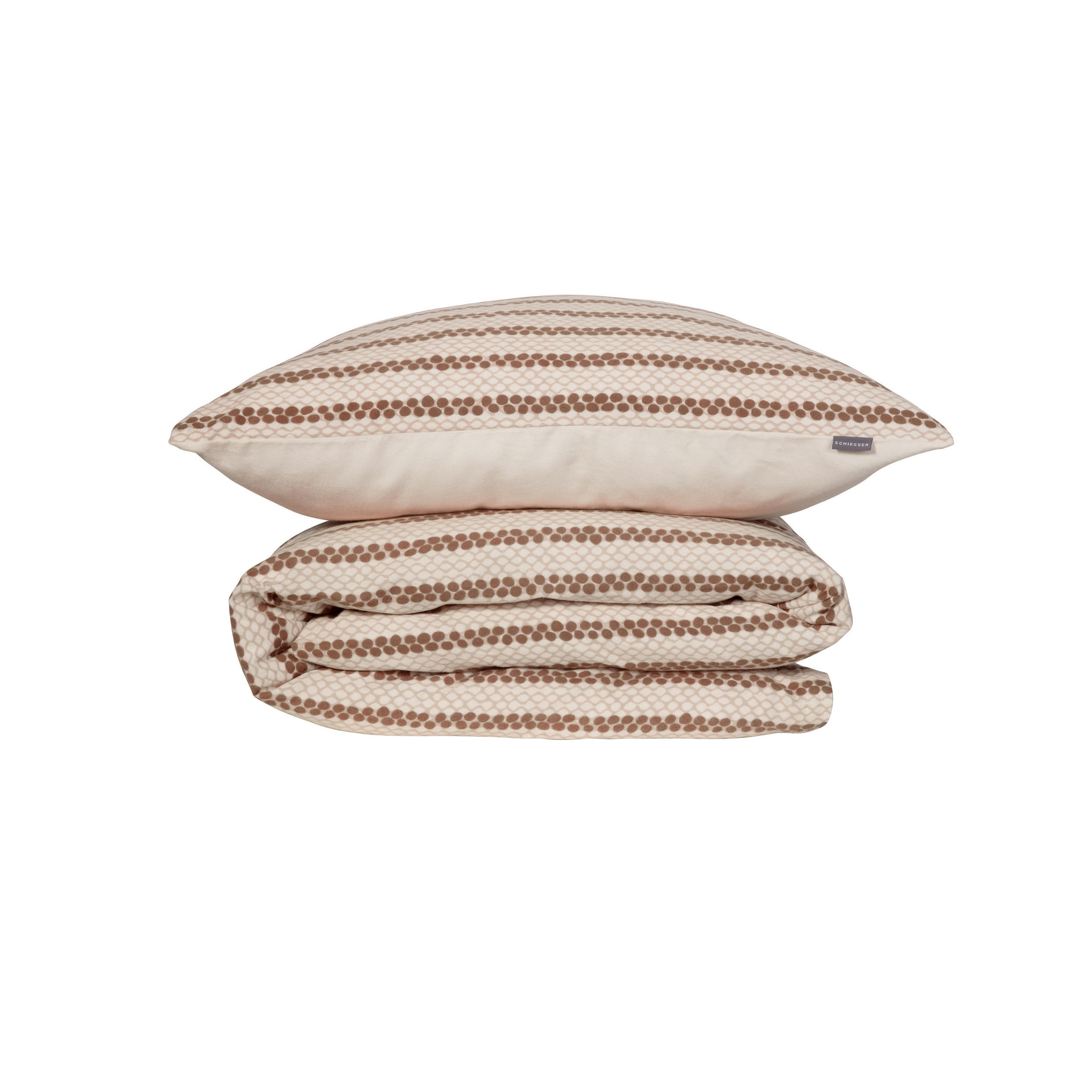 BETTWÄSCHESET Gwen - Feinbiber - 2-teilig - 155 x 220 cm - Creme - Creme, Textil (155/220cm) - SCHIESSER