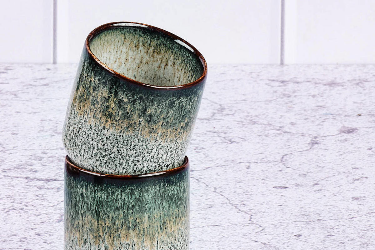 TASSEN Genesis 80ml - 6er-Set - Erde - Grau, Keramik (0.08L) - Björn