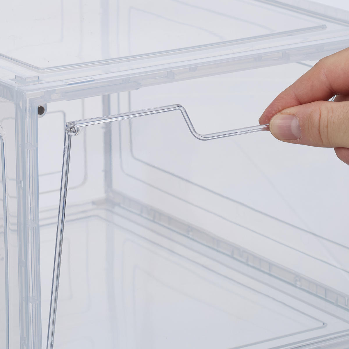 6XBOXY na boty - průhledná, plast (25/18/34cm) - Relaxdays