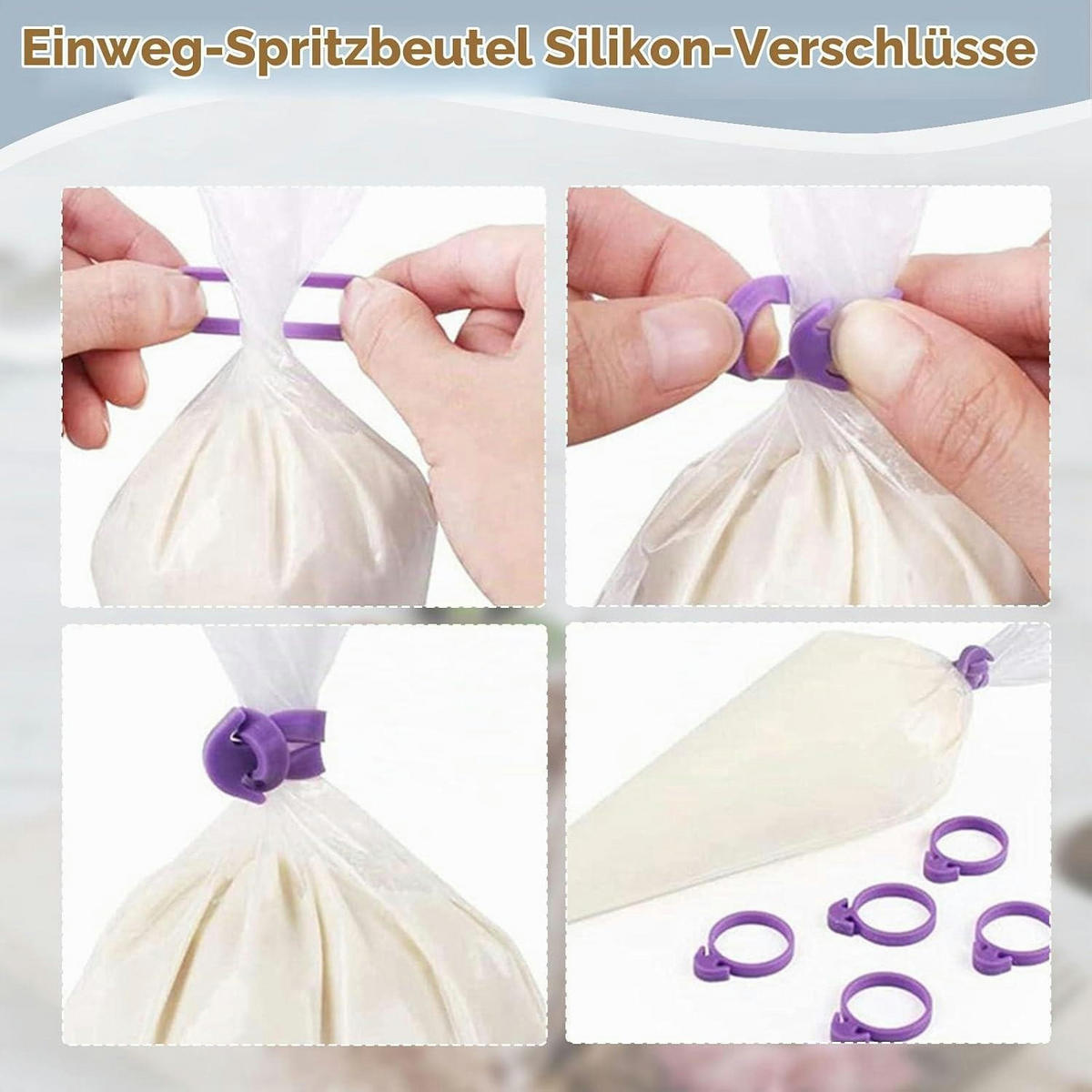 SPRITZBEUTEL 100 Stück Groß 55 cm Verdickt - Transparent, Kunststoff (49/28.5/55cm)