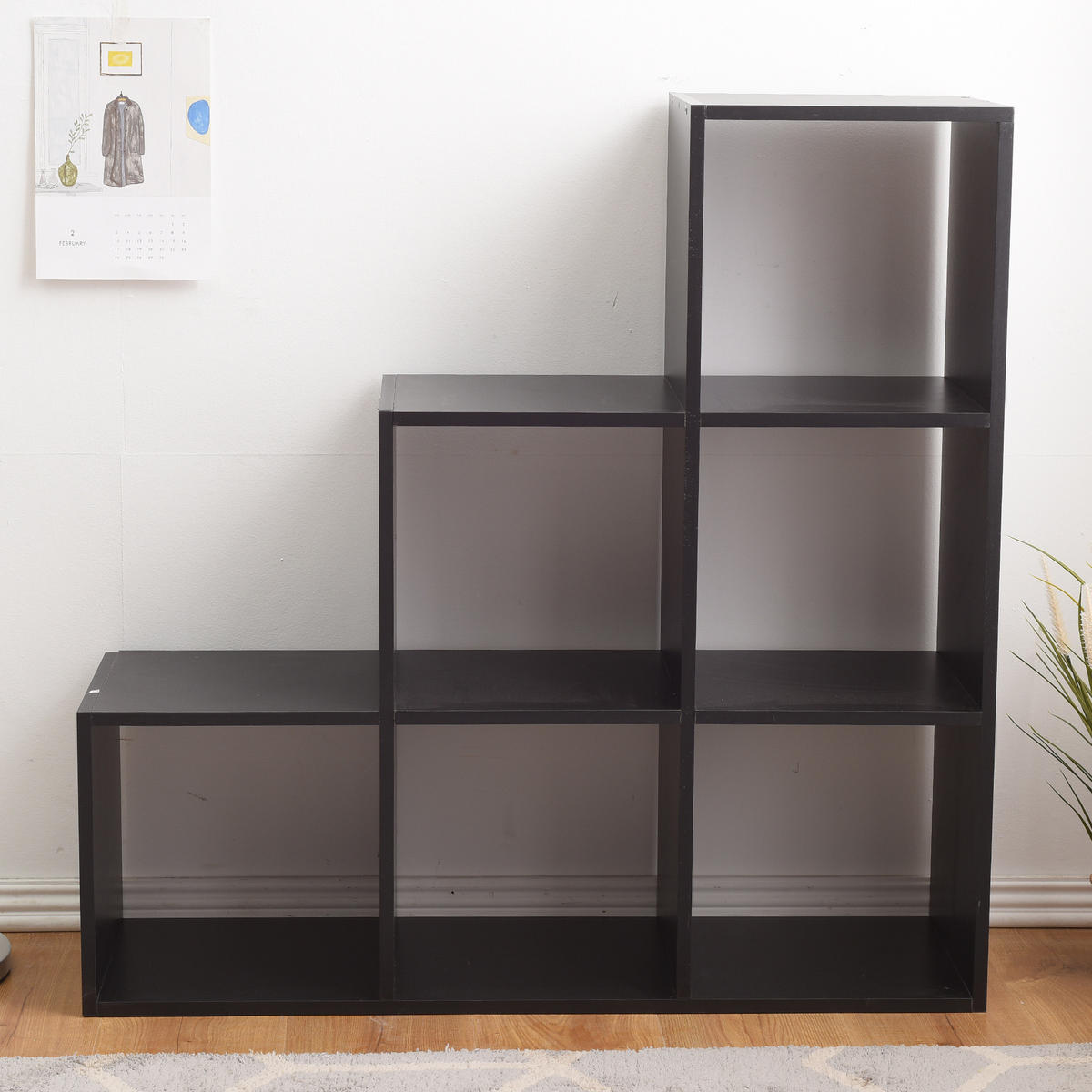 BÜCHERREGAL Schwarz 29/98/98 cm - Schwarz, Holzwerkstoff (29/98/98cm) - Mobili Rebecca