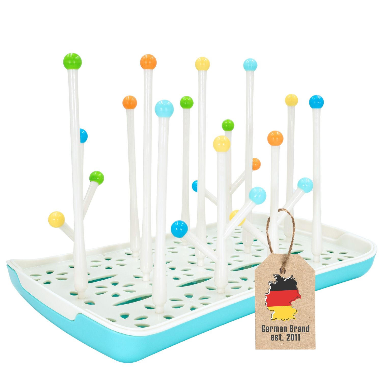 ABTROPFGITTER für Babyflaschen - Weiß, Kunststoff (19/20.4/30cm) - Intirilife