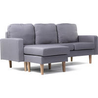 ECKSOFA gabby Grau - Grau, Textil (75/194cm) - Habitat Garten