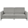 3-SITZER-SOFA grau Fenes - Schwarz/Grau, Textil (188/90/75cm) - Beliani