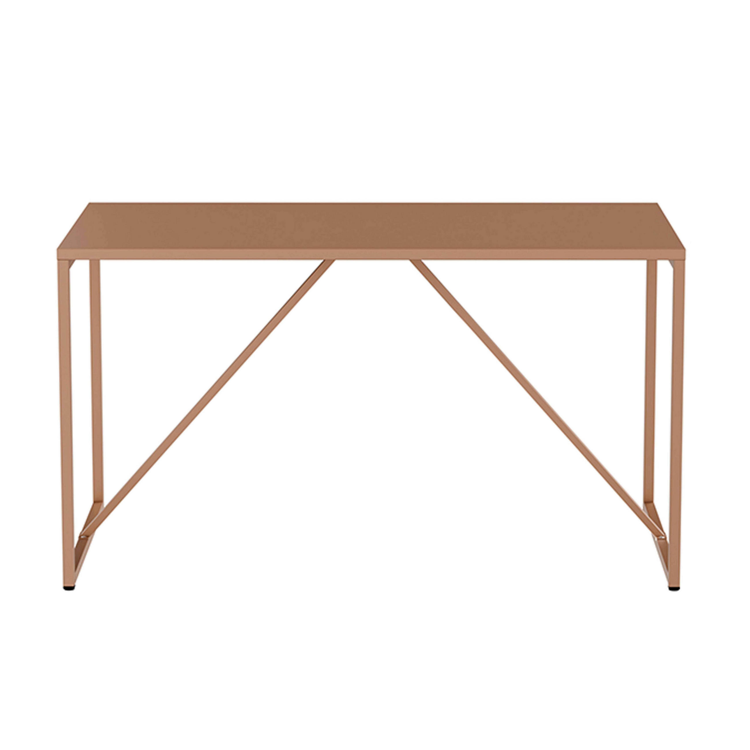 ESSTISCH, Braun - Braun, Metall (120/80/78cm) - Oviala