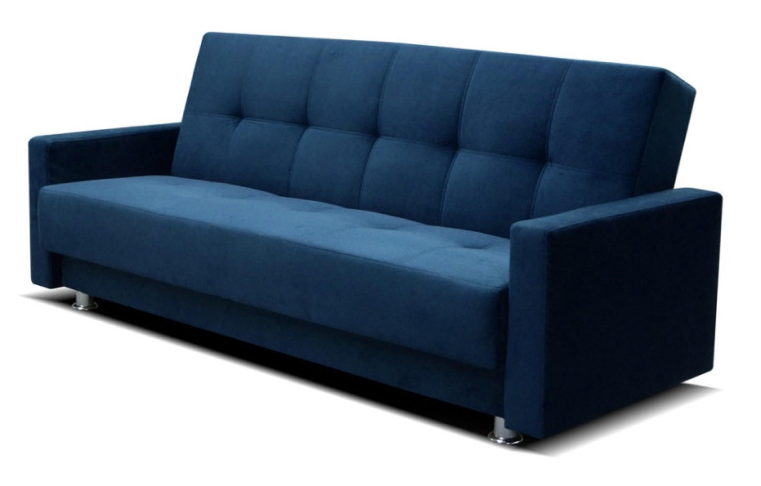 SOFA Dunkelblau ALA Mit Schlaffunktion Ausziehbar Mit Stauraum - Blau, Textil (225/92/88cm) - Sepro Meble