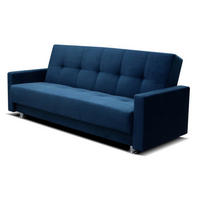 SOFA Dunkelblau ALA Mit Schlaffunktion Ausziehbar Mit Stauraum - Blau, Textil (225/92/88cm) - Sepro Meble