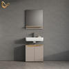 BADMÖBEL-SET Timavo Greige 2 Teile - Greige/Eiche Artisan, Holzwerkstoff (60/57/35cm) - Livinity®