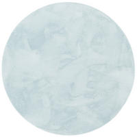 FELLTEPPICH SUPER SOFT PEARL RUND - Blau, Textil (160/160cm) - Pergamon