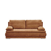 SCHLAFSOFA 2-Sitzer mit Bettkasten und Schlaffunktion - Braun/Weiß, Holz/Holzwerkstoff (211/92/108cm) - ed exciting design