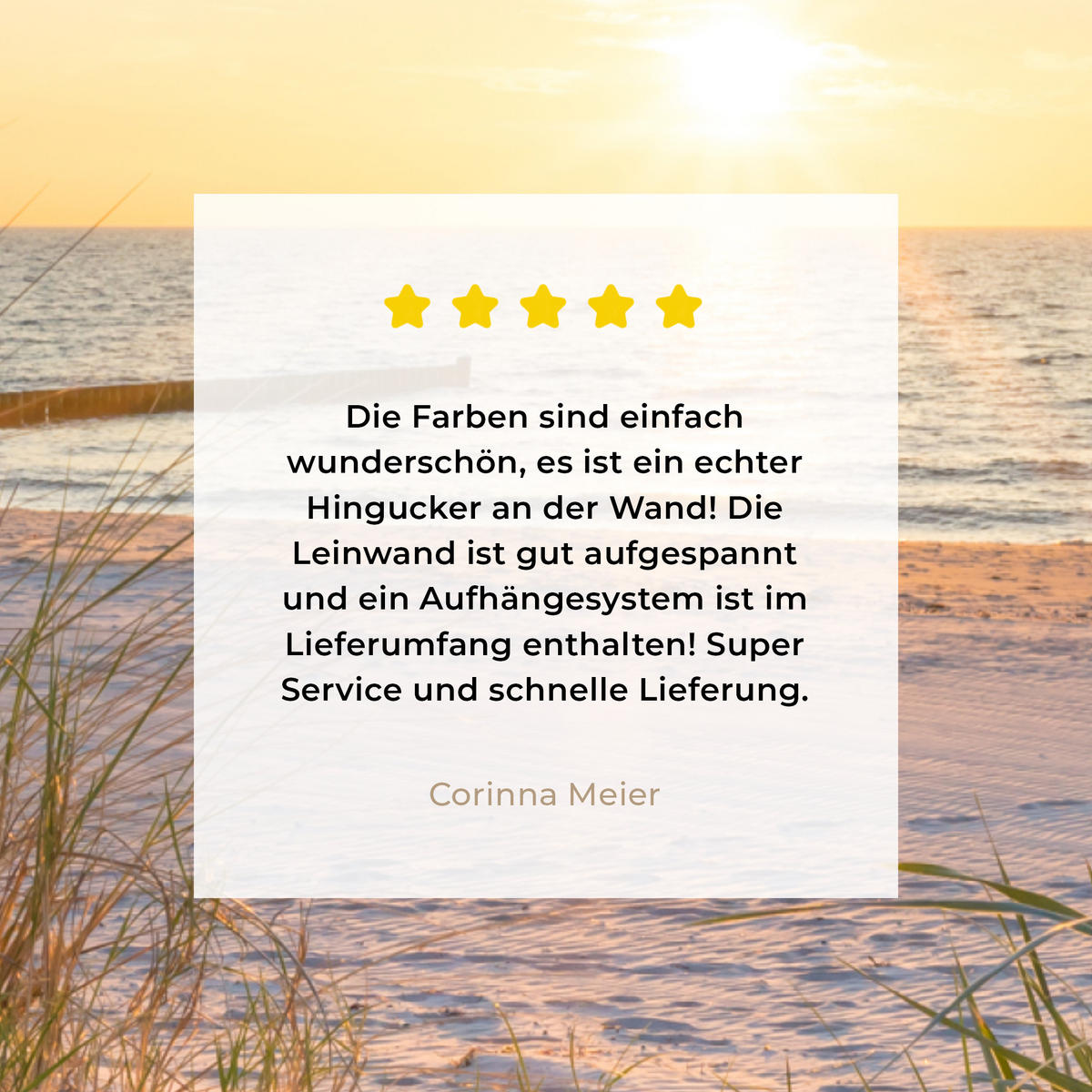 LEINWANDBILD Strand - Sonne - Düne - Gras - Sand - Horizont Room Decor 30x40 cm - Hellblau, Textil (30/40cm) - MuchoWow