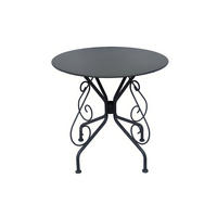 GARTENTISCH - 4 -Sitzer - Metall - anthrazitgrau - GUERMANTES - Anthrazit, Metall (80/80/71cm) - Vente-Unique