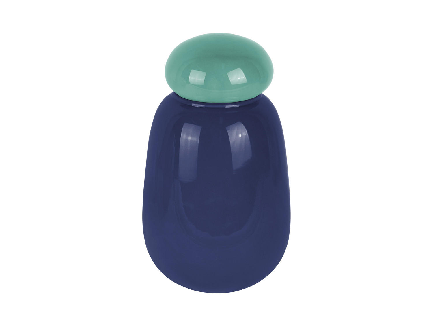 VASE Nuevo Dulce - Blau - 12,5/22 cm - Blau, Glas (12.5/22cm) - Present Time