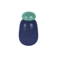 VASE Nuevo Dulce - Blau - 12,5/22 cm - Blau, Glas (12.5/22cm) - Present Time
