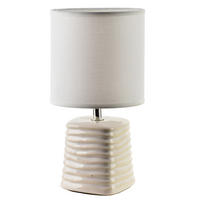 TISCHLAMPE Leti Beige10/14/28.5 cm Keramik - Beige, Keramik (10/14/28.5cm) - Mondex