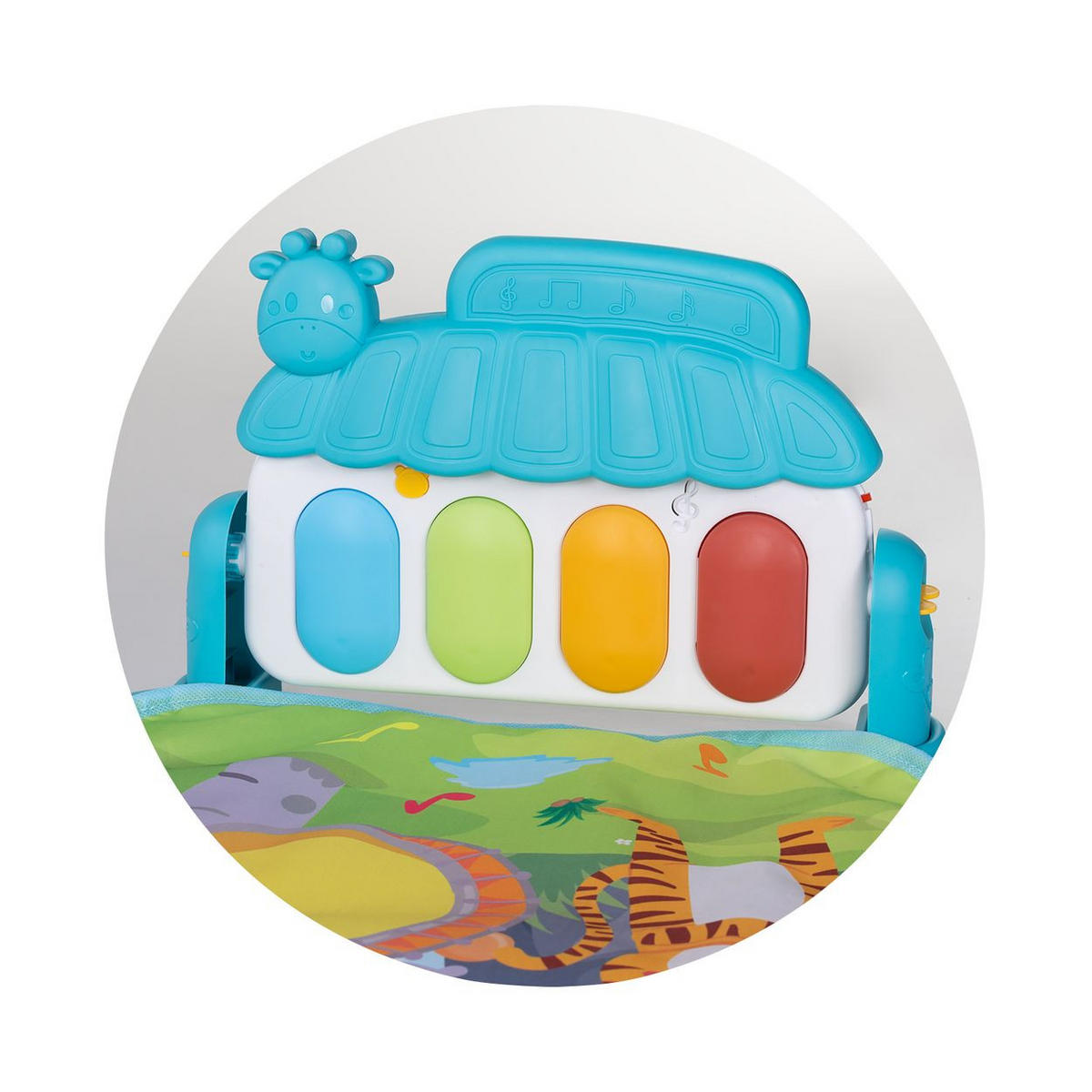 SPIELBOGEN Klavierkonzert blau Klavierkonzert, Krabbeldecke, Melodien, Hängespielzeuge - Blau, Textil (40/58/73cm) - Chipolino