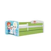 KINDERBETT Eisberg mit Schublade 140/70 80/61/144 - Grün, Holzwerkstoff (70/140cm) - RAUMHIRSCH FURNITURE