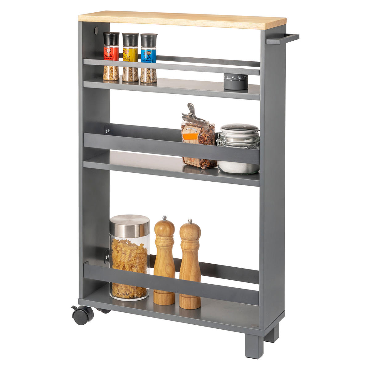 Grau, Holz (50/79/15cm) - eluno