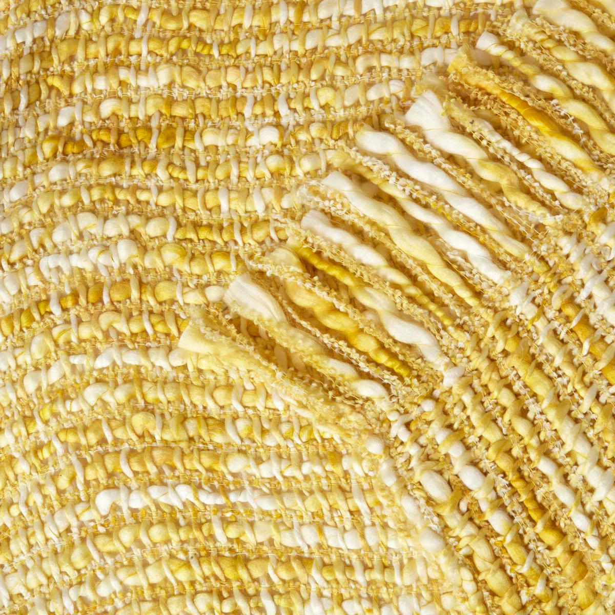 PLAID Ophelia 125/150 cm, meliert - Gelb, Textil (125/150cm) - Homescapes