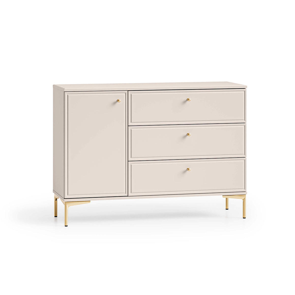 SIDEBOARD Sélène Kaschmir - Beige, Holzwerkstoff (120/85/40cm) - Petits-meubles