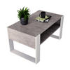 COUCHTISCH KARO 92 - Multicolor/Weiß, Holz (53.6/92/45cm) - Mat-Haus