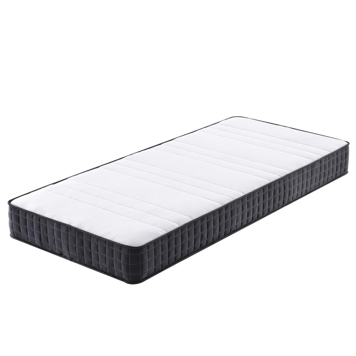 TASCHENFEDERKERNMATRATZE LARA Höhe 19cm 90x200cm - Grau, Textil/Metall (90/200cm) - Arensberger