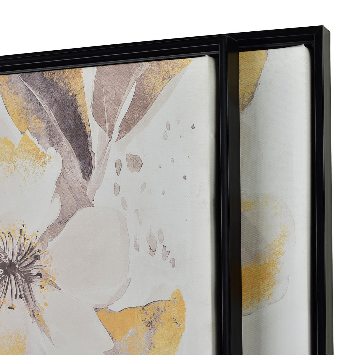 BILD Inga 2er Set 50/3/70 cm Kunstoff - Goldfarben/Weiß, Kunststoff (50/70cm) - Mondex