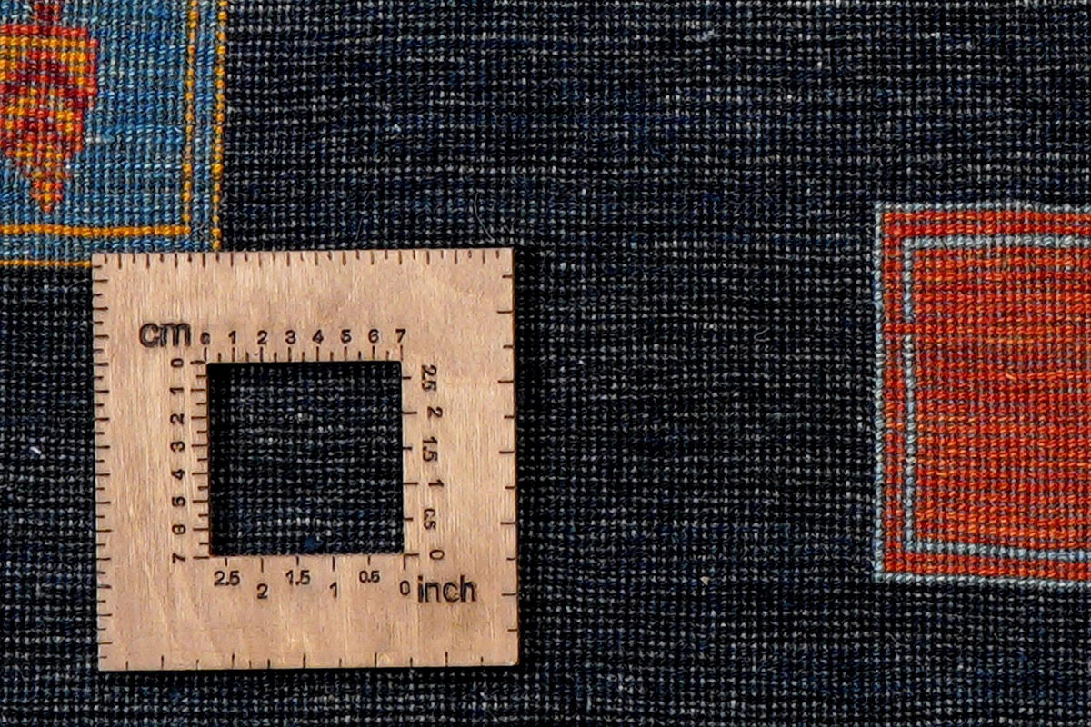 GABBEH-TEPPICH handgeknüpft Rizbaf Blau 235/180 cm Schurwolle - Blau, Textil (180/235cm) - Looma