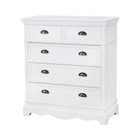 KOMMODE LATINA Weiß 85x40x95 cm - Weiß, Holz (85/95/40cm) - FURNLUX