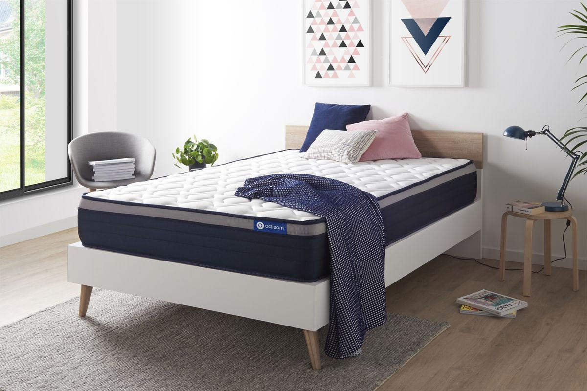 MATRATZE Actilatex max Latex und Memory-Schaum 140 x 190 cm h3 - Weiß, Textil (140/190cm) - ACTISOM